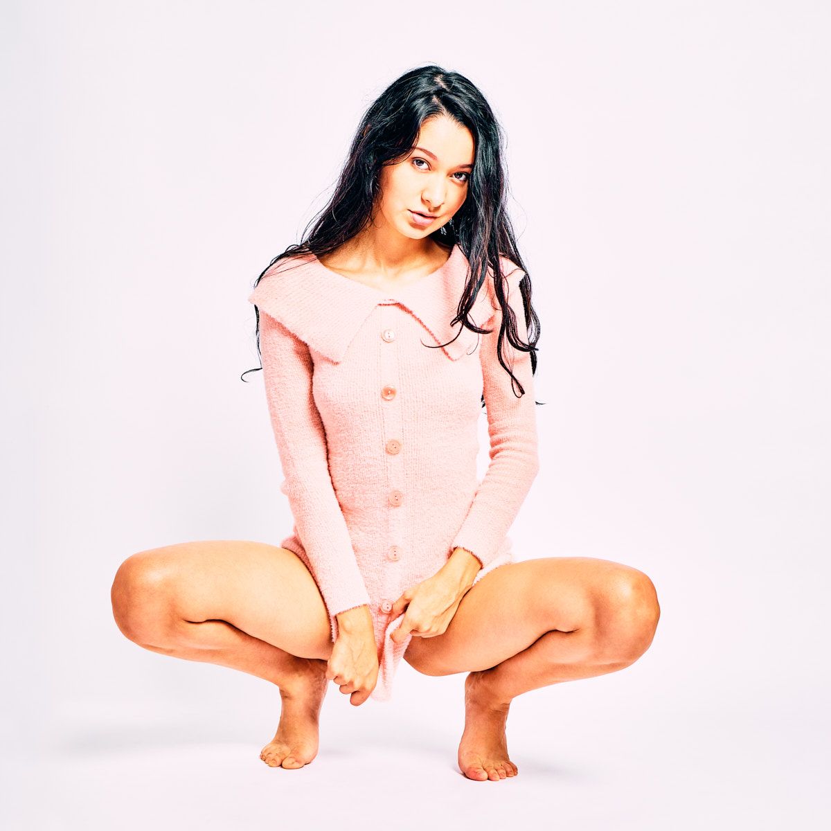 Pink with Violet Amrita by Cinaed Dane