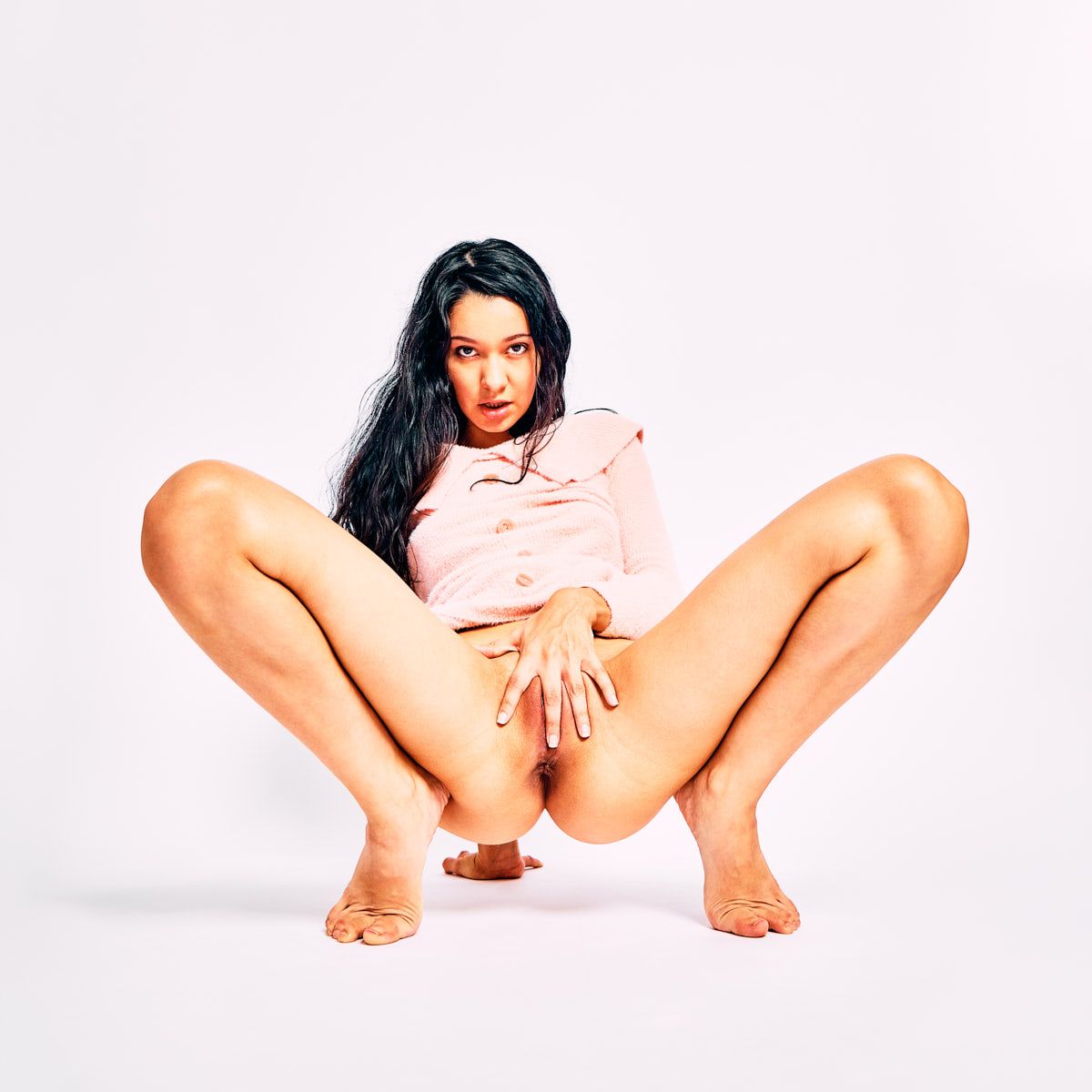 Pink with Violet Amrita by Cinaed Dane